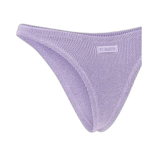 Mc2 Saint Barth Naomi Lurex Crinkle Cheeky Swim Briefs