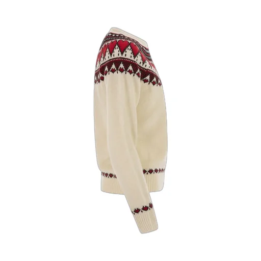 Mc2 Saint Barth Fair Isle Heart Print Crewneck Jumper