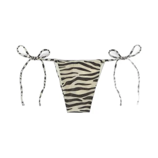 Mc2 Saint Barth Colin Zebra Printed Bikini Bottoms