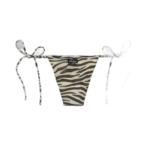 Mc2 Saint Barth Colin Zebra Printed Bikini Bottoms