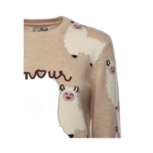 Mc2 Saint Barth L'am<3Ur Embroidery Crewneck Sweater