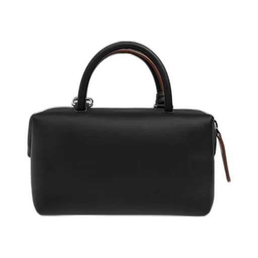 Max Mara Logo Printed Zip-Up Top Handle Bag