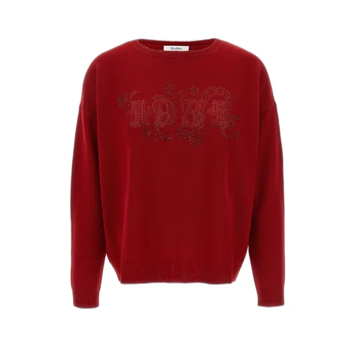 Max Mara Logo Embellished Knitted Jumper