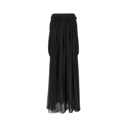 Max Mara High Waist Buckle Detailed Skirt