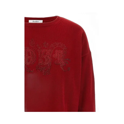 Max Mara Logo Embellished Knitted Jumper