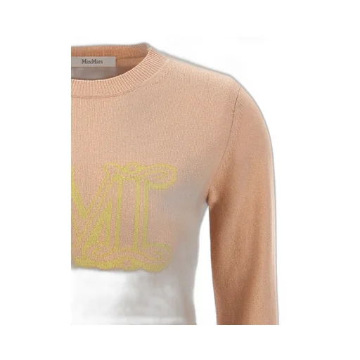 Max Mara Pamir Logo Intarsia Knit Sweater