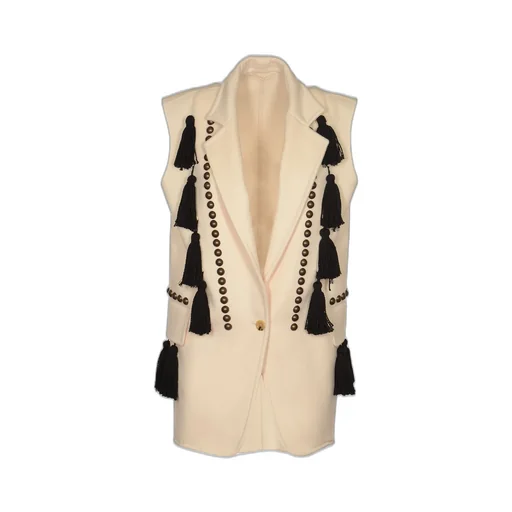 Max Mara V-Neck Sleeveless Coat