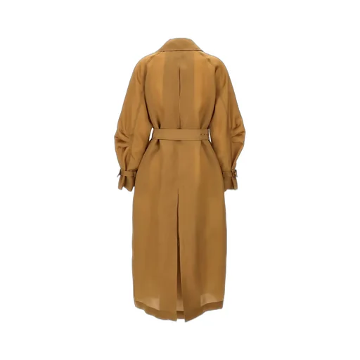 Max Mara Sacco Belted Button-Up Trench Coat
