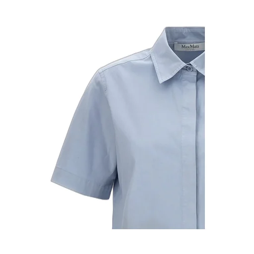 Max Mara Adunco Collared Short-Sleeve Shirt