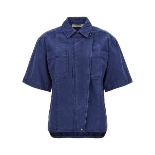 Max Mara Collared Short-Sleeve Shirt