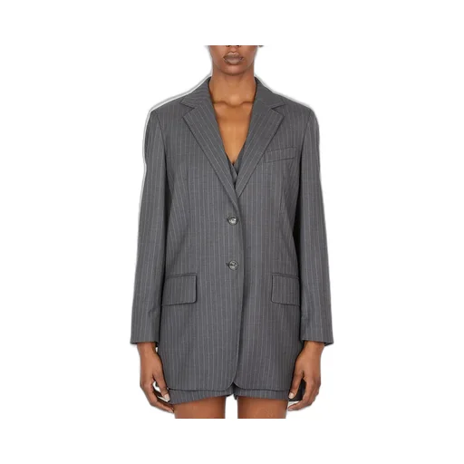 Max Mara Pinstriped Button-Up Blazer