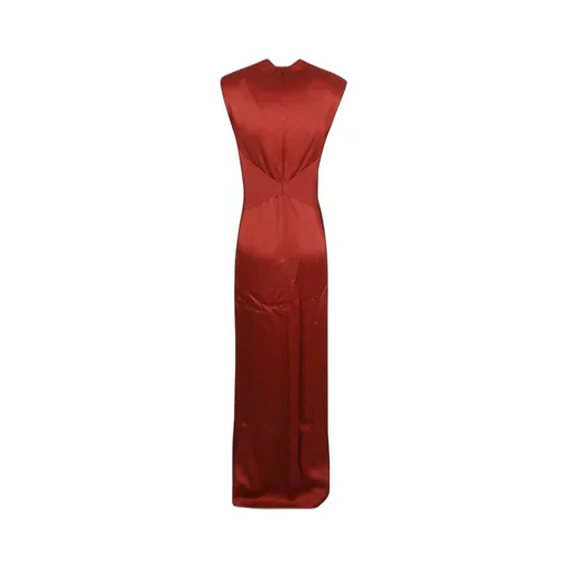 Max Mara Pilard V-Neck Sleeveless Dress
