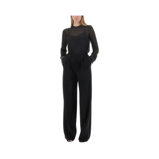 Max Mara Button Detailed Straight-Leg Pants