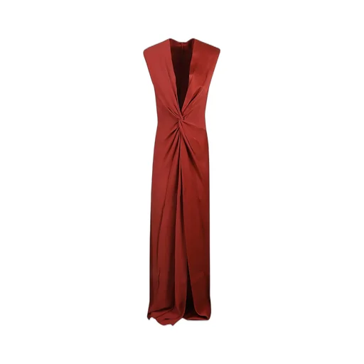 Max Mara Pilard V-Neck Sleeveless Dress