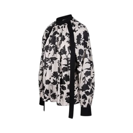 Max Mara Floral Printed Long-Sleeved Top
