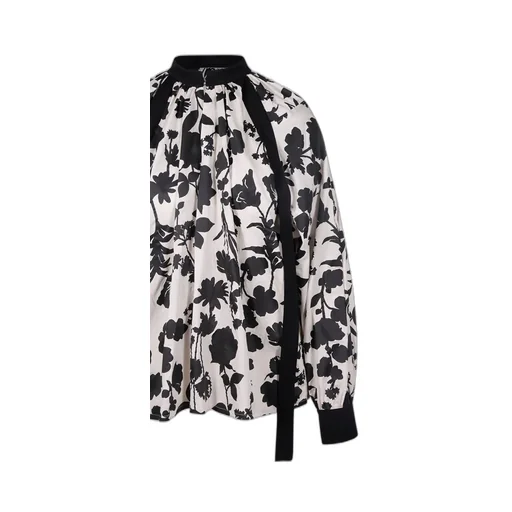 Max Mara Floral Printed Long-Sleeved Top