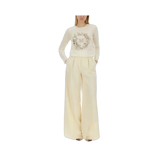 Max Mara Logo Embellished Crewneck Jumper