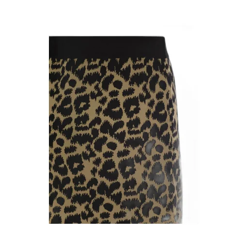 Max Mara Leopard Printed Knitted Skirt