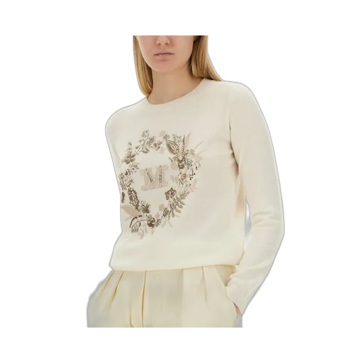 Max Mara Logo Embellished Crewneck Jumper