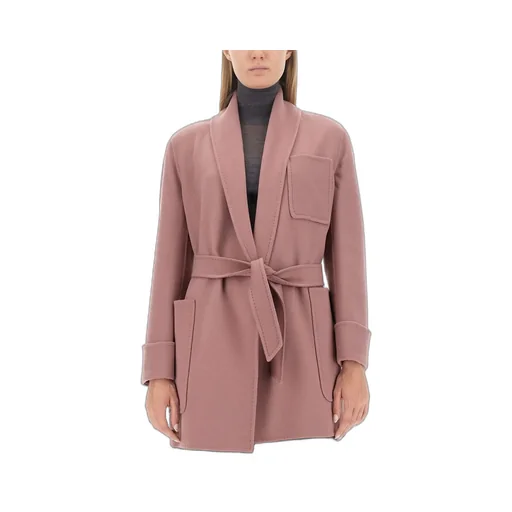 Max Mara Belted Long-Sleeved Jacket
