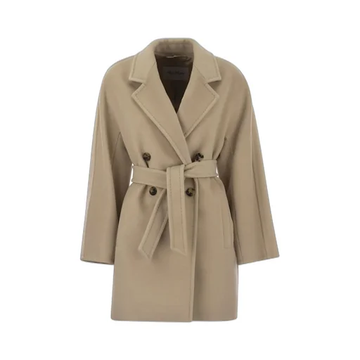 Max Mara Tied-Waist Buttoned Coat