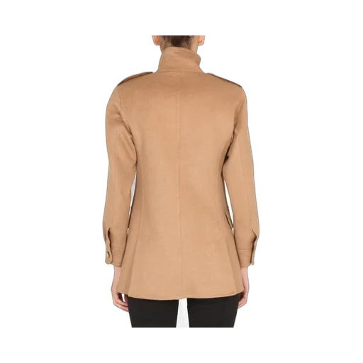 Max Mara Buttoned High Neck Jacket
