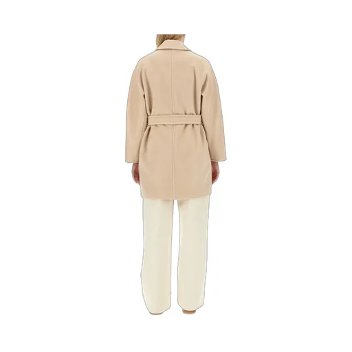 Max Mara Tied-Waist Buttoned Coat