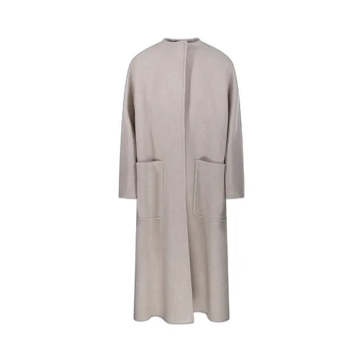 Max Mara Atelier Crewneck Long-Sleeved Coat