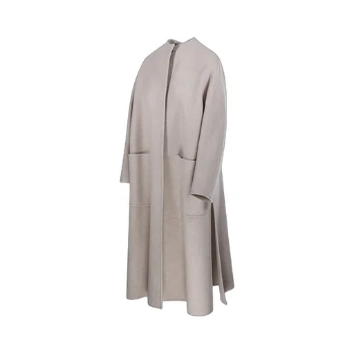 Max Mara Atelier Crewneck Long-Sleeved Coat