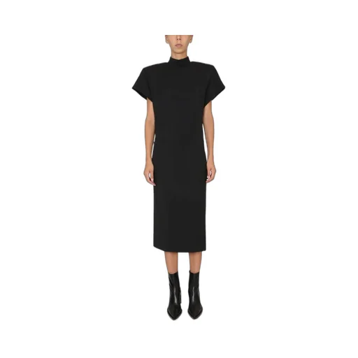 Sportmax Mock Neck Short-Sleeved Dress
