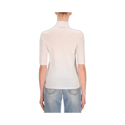 Max Mara High Neck Half-Sleeved Top