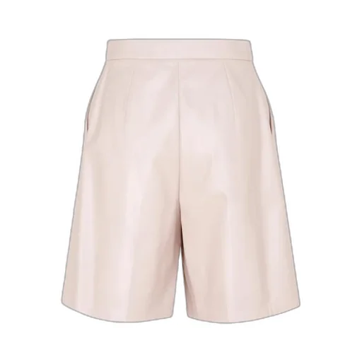 Max Mara Lacuna Leather Shorts