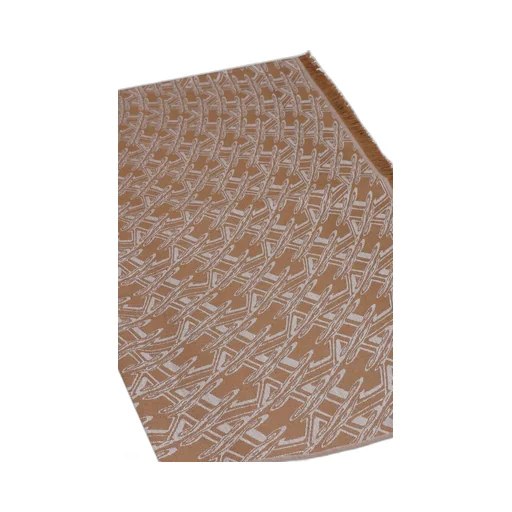 Max Mara Optical-Effect Jacquard Frayed Edge Shawl