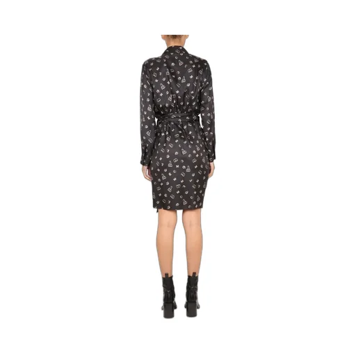 Max Mara All-Over Patterned Long-Sleeved Dress
