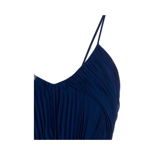 Max Mara Pleated Tuxedo Dress
