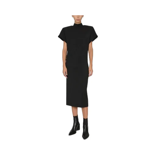 Sportmax Mock Neck Short-Sleeved Dress