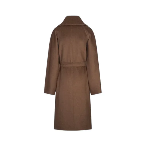 Max Mara Atelier Attuale Belted Long-Sleeved Coat