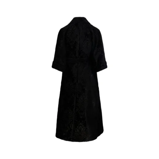 Max Mara Atelier Three-Quarter-Sleeved Wrap Coat