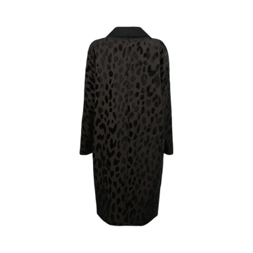 Max Mara Atelier Single-Breasted Spotted Velvet Coat
