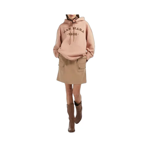 Max Mara Logo Embroidered Drawstring Hoodie