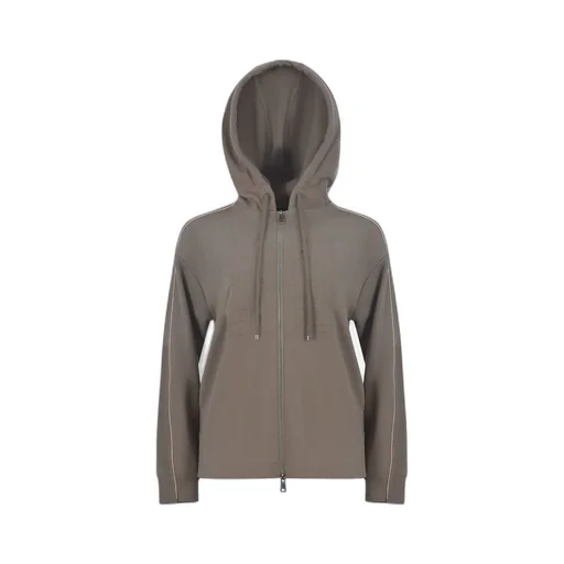 Max Mara Leisure Albore Zip-Up Drawstring Hoodie