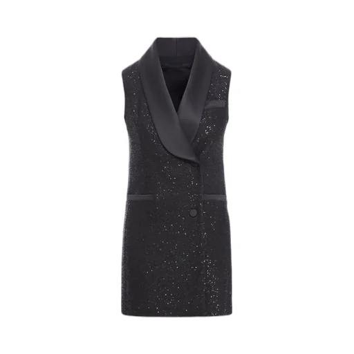Max Mara Pianoforte Eiffel Embellished Sleeveless Dress