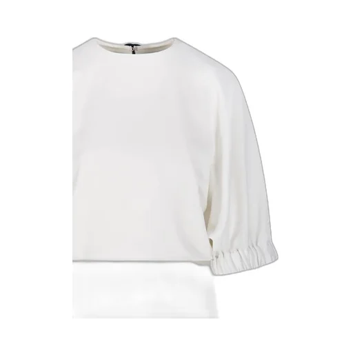 Max Mara Pianoforte Rum Crewneck Bow Detailed Dress