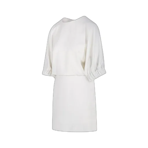 Max Mara Pianoforte Rum Crewneck Bow Detailed Dress