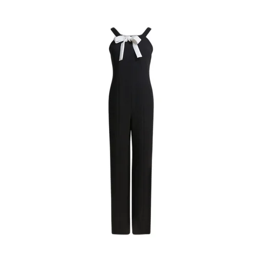 Max Mara Pianoforte Estro Bow Detailed Sleeveless Jumpsuit
