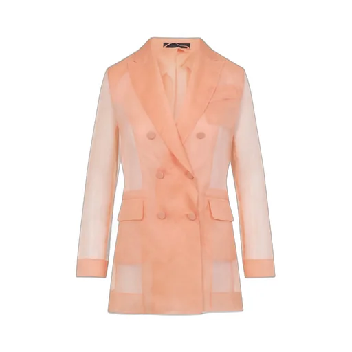 Max Mara Pianoforte Esopo Double-Breasted Long-Sleeved Jacket