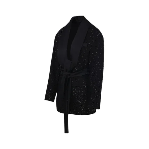 Max Mara Pianoforte Embellished Belted Jacket
