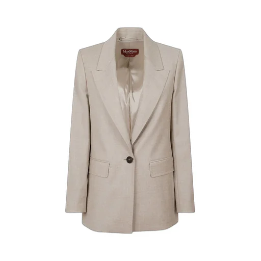 Max Mara Studio Bolsena Single-Breasted Tailored Blazer
