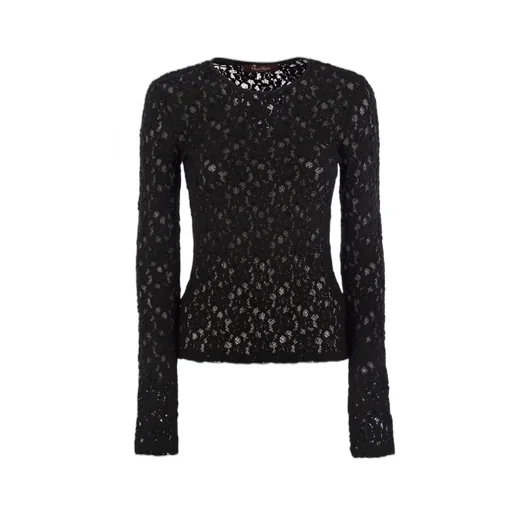 Max Mara Studio Gennaio Lace Jersey Knit Top