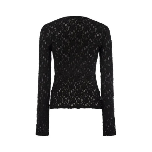 Max Mara Studio Gennaio Lace Jersey Knit Top